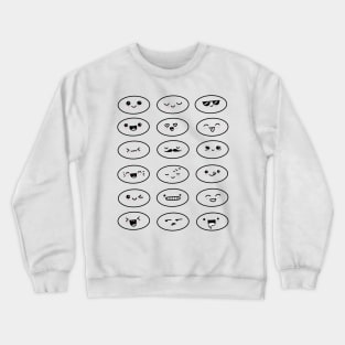 Many little smilies Crewneck Sweatshirt